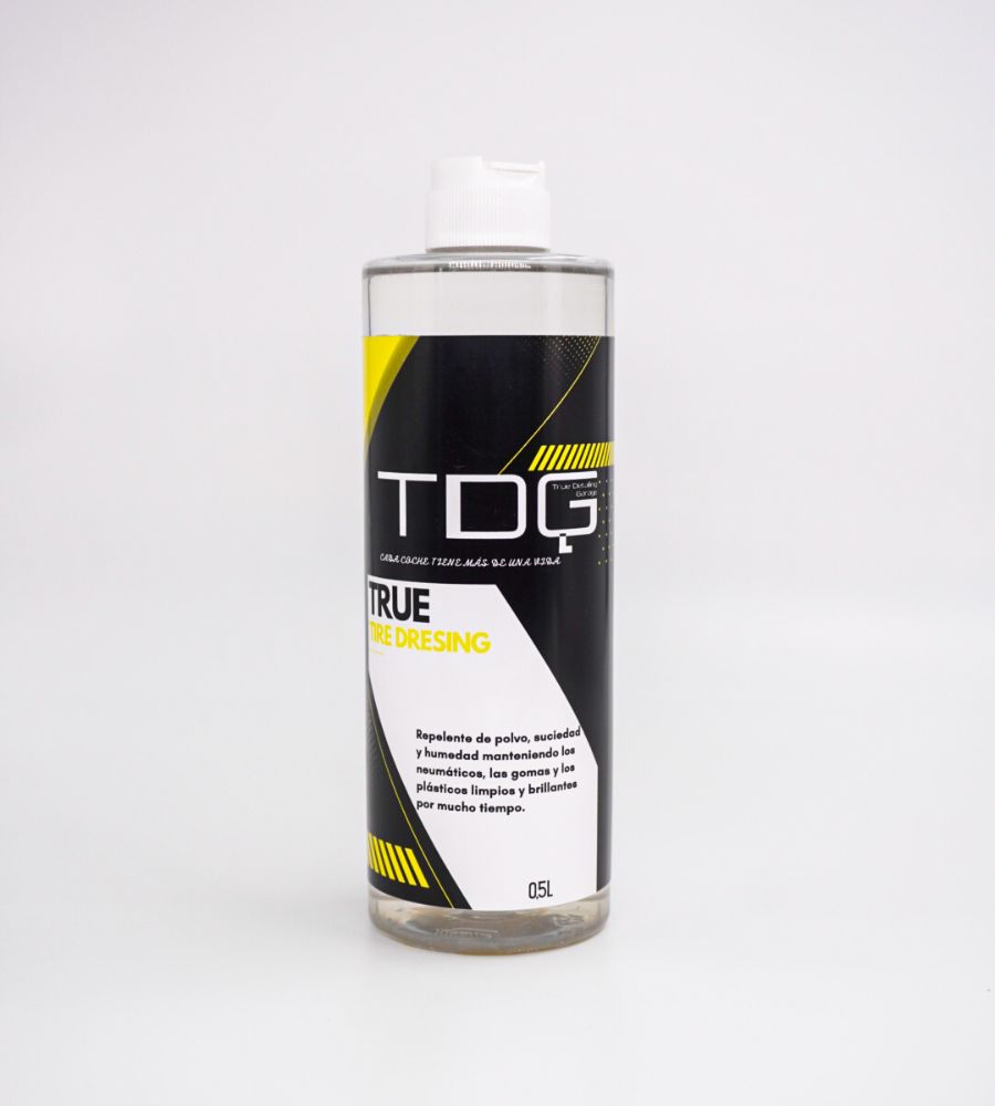 True Tire Dressing 500 ml – Acondicionador de neumáticos Botella de True Tire Dressing de 500 ml para el cuidado de neumáticos