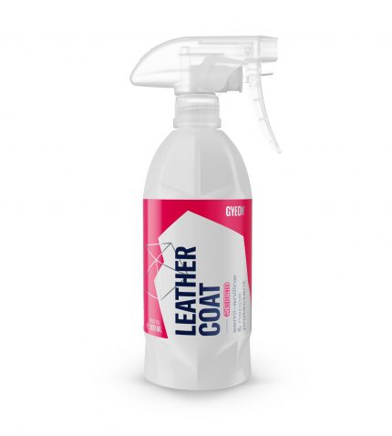 Envase de Leather Coat 500ml, tratamiento protector para cuero con acabado duradero