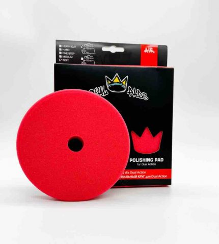 Almohadilla de pulido Royal Pads Soft color azul, diseñada para acabados finos en detailing automotriz