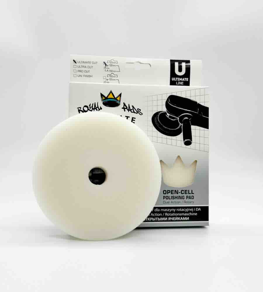 Royal Pads Almohadilla de Pulido U-ULTIMATE Cut 125 mm Almohadilla de pulido Royal Pads U-ULTIMATE Cut 125 mm para acabado profesional en detailing